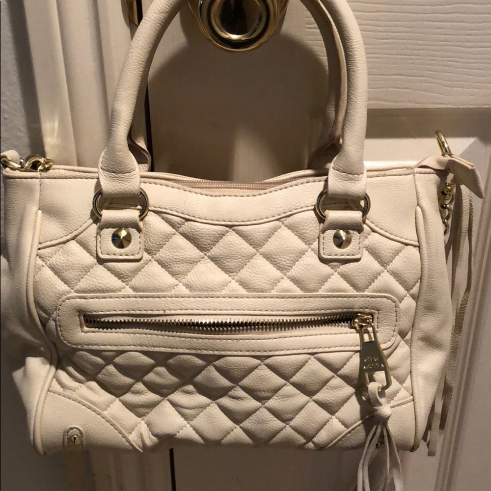 Cream Steve Madden crossbody bag
